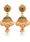 Gold Plated Royal Princess Jhumka Earrings for Women & Girls