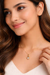 Minimal pearl gold pendant