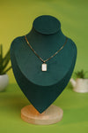 Elegant White Stone Pendant