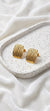 Golden Wave Stud Earrings