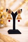 Classic Rajasthani Style Pearl Jhumka Earrings