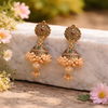 Gold Plated Royal Princess Jhumka Earrings for Women & Girls