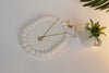 Minimal pearl gold pendant