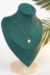 Minimal pearl gold pendant