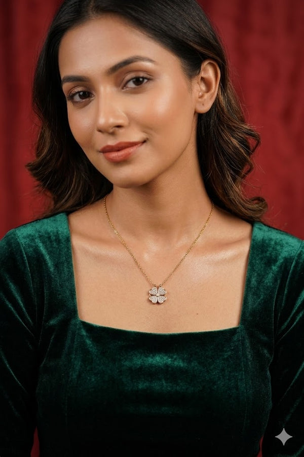 Crystal Clover Pendant