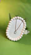 Elegant White Stone Pendant