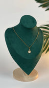 Minimal pearl gold pendant
