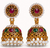 Multicolor Kundan Pearl Jhumka Earrings